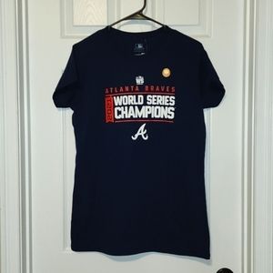 Genuine merchandise Womens Atlanta Braves 2021 World Series Short Sleeve Tshirt
